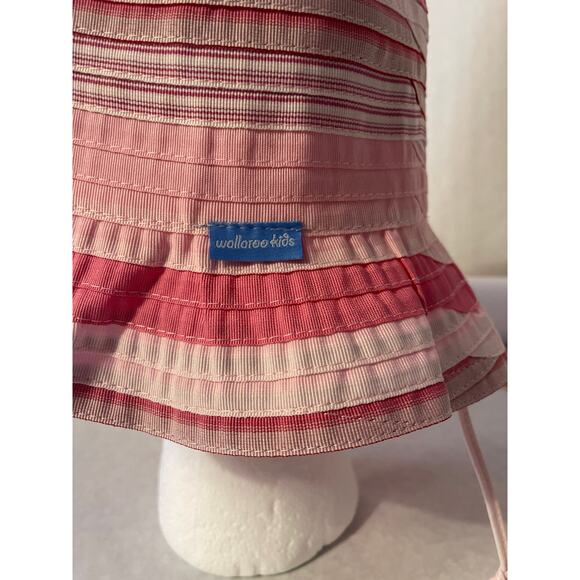 Wallaroo Kids Pink Adjustable Bucket Hat NWOT Summer Beach Lined Cap - Picture 2 of 9